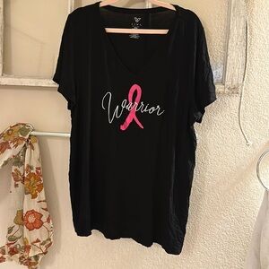 Lane Bryant - Livi Active - 18/20 - Breast Cancer Warrior T-Shirt